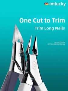 IMLUCKY | 2025 New Imported German Material Nail Clippers Pointed Mouth Pedicure Special Scissors Single Slanted Mouth Inflammation Mouth