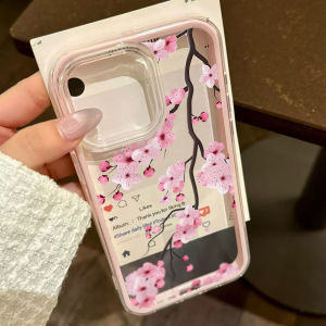 Peach Blossoms Transparent TPU Phone Case For Samsung S26 Ultra A56 5G A57 S25 Ultra A55 A37 A17 A07 S25 S23 A26 A36 Funda Cover