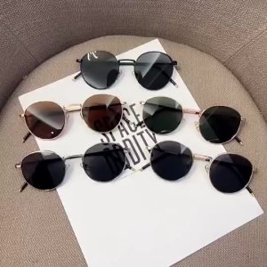 แว่นกันแดด UV400 แว่นตากันแดด เรแบนด์ ทรงหยดน้ำ กรอบโลหะสีทอง แว่นกันแดดคลาสสิก สไตล์วินเทจ แว่นตาแฟชั่น แว่นตา ป้องกันรังสีอัลตราไวโอเลต ป้องกัน100%ของรังสี UVA และ UVB