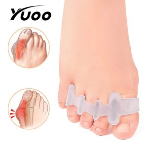 YUOO 1Pair Gel Toe Separators Hammer Toe Straightener Spacer Overlapping Toe Corrector Alignment Relieve Bunion Pain