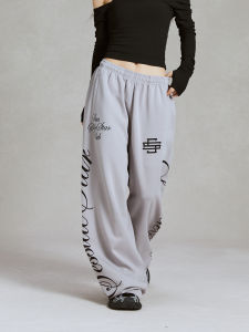 Sea Side Star High Waist Straight Leg Sport Pants for Women American Style Hip Hop Casual Jazz Dance Trousers Wear Resistant