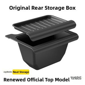 Rear Storage Organizer Garbage Bin Accessory For Tesla