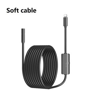 960P Endoscope Camera for iPhone Car 8 LED Lights Waterproof Borescope for Automobile Engine Inspection 8mm len