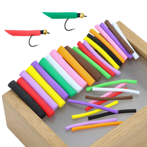 10pcs 3mm 5mm 8mm Buoyancy Fishing Foam Stick Carp Fishing Pop Up Zig Rig Foam Sticks Fly Tying Material for Parachute Dry Fly
