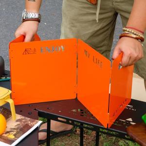 MONLEYTA | Foldable Thick Windscreen Outdoor Gas Stove