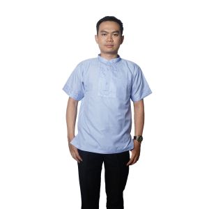 Baju Koko Pria Lengan Pendek Azzam Bapin