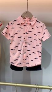 bambeau Baby boy clothes set T-shirt+shorts cotton Children clothing sets Casual kid clothes set baju budak lelaki