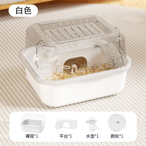 2025 New Acrylic Hamster Cage Easy to Clean Simple Assembly Luxury Pet Supplies for Golden Retriever Hamsters Plastic Cage