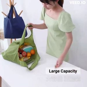 HomeBox 🇸🇬 Foldable Shopping Bag Foldable Recycle Bag - Easy to Clean and Compact