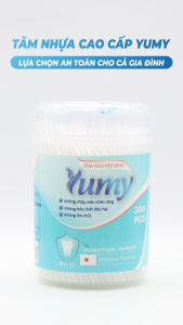 [Combo 6] Tăm nhựa hộp phẳng YUMY size S [TN11-121] hộp 300 chiếc