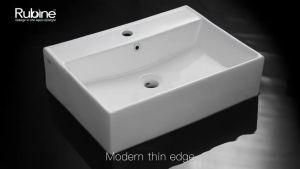 Rubine x sgPlumbMart  VENTO 60M  Wall Hung / Countertop Ceramic Basin 600x420x145mm Toilet Bathroom Basin Table Top Basin
