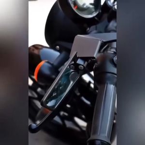 Motorcycle Rear-View Mirror 2Pcs Universal Aluminum Alloy Winglet Side Mirror with Invisible Wing Suitable for Y15 LC Y16 Kawasaki Suzuki Yamaha Honda