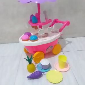 Mainan Anak Gerobak Ice Ceam Besar Mainan Ice Cream Jumbo