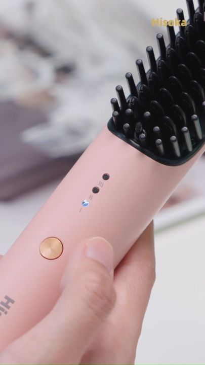 HISOKA Hair Straightener Comb Negative Ion Hair Straightener Hair Curler  Iron in Comb Lazada PH