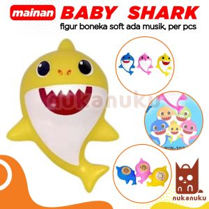 Baby Shark Mainan Anak Boneka Lucu Bisa Menyanyi Bonus Baterai