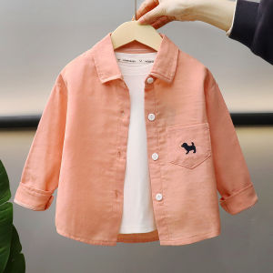 JIFANPAUL | Spring & Autumn Boys Long Sleeve Shirt with Turn-Down Collar