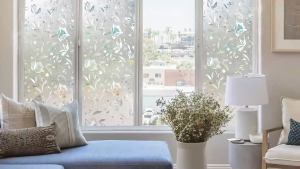 【Upgrade】Buy 1 get 5 Window Film Sticker 3D Rainbow Window Sticker Removable Non-Adhesive Decorative Glass Film Sticker for Home Office Kitchen Heat Control Anti UV Window Film Decorative Glass Film Anti UV Window Privacy Film for Home Office