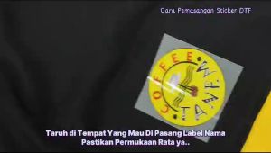 (S isi 120 pcs) Sticker Label Nama Setrika - Label Nama Kain - Sticker Kain