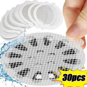 สติกเกอร์ติดตะแกรงดักกลิ่นกันตัวกรองปิดกั้น30-1ชิ้นที่ดักท่อระบายน้ำทิ้งอุปกรณ์ฝักบัวอาบน้ำที่กรองซิงค์ห้องน้ำในห้องครัว