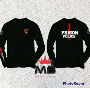 Baju Kaos polisi Polsuspas Prison Police / Baju Polisi Polsuspas Prison Police Tshirt Pria