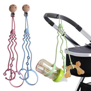 Silicone Pacifier Chain Adjustable Pacifier Chain With Clip Stroller Bottle Holder Thanksgiving Day And Christmas Gifts