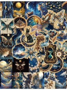 กระดาษติดตกแต่งรูปสปีดเวอร์ซัสอวกาศ 50 แผ่น เรียบหรู สุดหรูหรา กระดาษโน้ต กระเป๋าเดินทาง โทรศัพท์มือถือ เคสปก ตกแต่ง