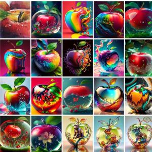 GATYZTORY Diy Painting By Numbers Handmade Colorful Fruit On Canvas Pictrues Coloring Acrylic Paints Diy Gift For Adults Wall Ar