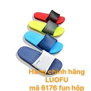 [Hàng chuẩn fun hộp ] Dép lê nam Loufu 6176 mềm êm bền không sợ nước trống lún xẹp trơn trượt size 40-44 nhiều mầu