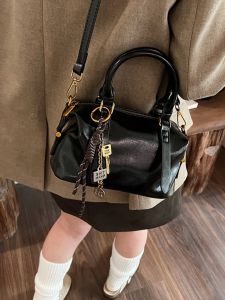 กระเป๋าสะพายข้างผู้หญิงแบบสะพายข้างแบบสะพายไหล่แบบอเนกประสงค์แบบย้อนยุคแบบน้ำมันและวานิลล่า กระเป๋าถือแบบลำลอง กระเป๋าหมอน กระเป๋าสะพายข้างแบบลำลอง