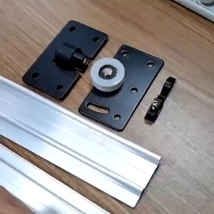 4 Set Wardrobe Cabinet Sliding Door Roller Closet Durable Hanging Concave Pulley Caster for Furniture Hardware