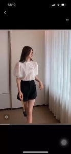 หนังสือหวาน พัฟแขนเสื้อลูก บางและอเนก ชีฟองแขนสั้น สัดส่วน หวาน ฤดูร้อนใหม่