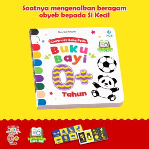 BOARDBOOK Buku Bayi 0+ Tahun ORIGINAL Contrast Baby Book Berdasarkan Riset Ahli Karya Alya Rahmawati Penerbit Pustaka Quran Sunnah PQS Publishing