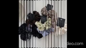 Korean Fashion Crystalized Silk Hairband/Women Elegant Hair Tie/Hair Accessories