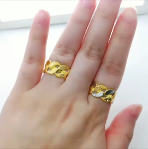 Yon Hing Cincin Pasir Stamping 1C & 2C Bajet Emas 916