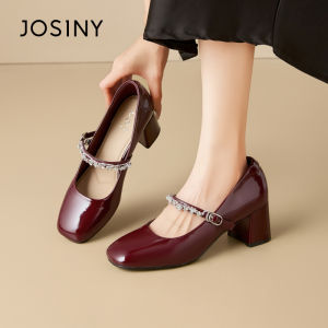 Josiny | Mary Jane Chunky Heel Womens Shoes