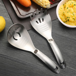 YUHANG | Multipurpose Garlic and Ginger Grinder Spoon Stainless Steel Kitchen Strainer Masher