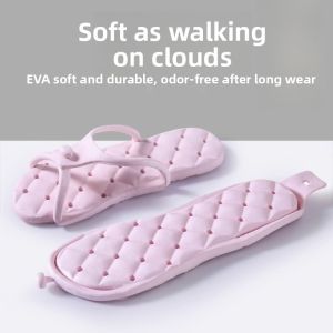 Sporty Couple Slippers Indoor Outdoor Gym Fashionable Thick Bottom Anti-Slip Sandals Summer Home Comfortable Slip-On Shoes