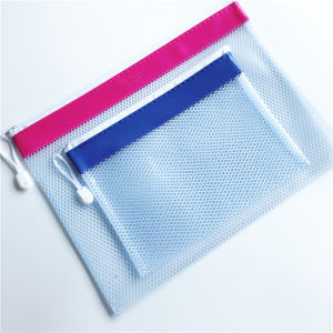 กระเป๋าใส่เอกสารแบบมีซิปตาข่าย PVC Deli ขนาด A4/A5 สำหรับเอกสารธุรกิจ วัสดุอุปกรณ์ศึกษา วัสดุอุปกรณ์ธุรกิจ ใส่เอกสาร ใส่ของ ใส่ของ ใส่ของ