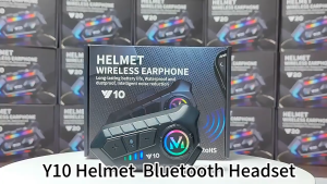 Vodool Y10-2X Motorcycle Intercom Headset Bluetooth Wireless Headset Voice Control For 2 Rider