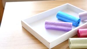 ถุงขยะ แบบไม่ใช้เทิง ถูกถุงเพื่อฉีก ทีละใบ ขนาด 45x50cm