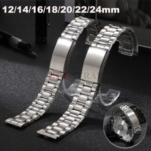 Stainless Steel Watch Strap for Seiko 12mm 14mm 16mm 18mm 20mm 22mm 24mm Watchband for Rolex for Men Women Bracelet Accessorie