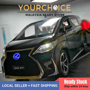 1:24 LEXUS LM300  Die-Cast Vehicles Alloy Car Model Sound and Light Pull Back Car Model Collection Car Toys DieCast