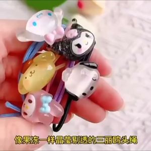 Korean version of the new cartoon hair ring cute high elastic sweet forest rubber band headdress female