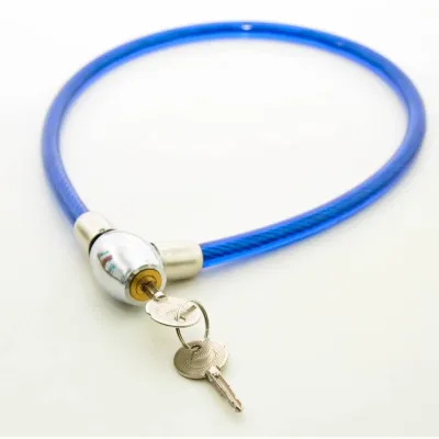 Gembok Kawat 65cm Dengan Kunci besi / Gembok Sepeda Helm Cable Lock