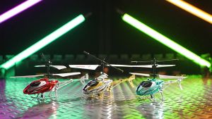Remote Control Airplane Helicopter Flying Mini Guide Children Aircraft Drone Aircraft Kids Flashing Light Toy Gift for Kids 3.5CH