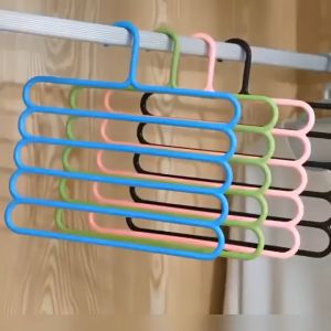 Gantungan Hanger Hijab 5 Tingkat Layer Susun Multifungsi / Cantelan Jilbab / Cantolan Syal Scarf - HOMIA