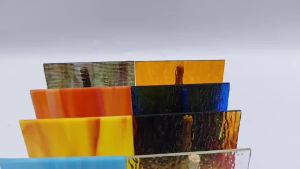 12pcs 4X6in Rainbow Color Transparent Stained Glass Sheets DIY Mosaic Tile Glassstained Glass Supplies Crafts and Art Supplies
