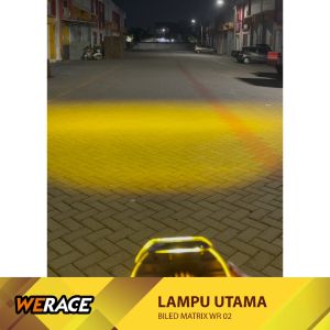 WERACE Lampu BILED Projie Matrix WR 2 LED 45 Inch Motor Mobil
