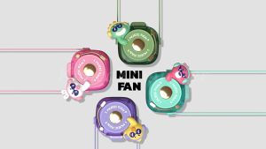 GIVELONG Kipas Angin Kalung Portable Lanyard Hanging Neck Fan 500mAh - G-7610
