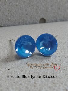 [D.T.C Crystals] Swarovski Electric Blue Ignite Earstuds